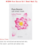 MISSHA Face Mask My Real Squeeze Mask 1pcs Moisturizing Skin Care Plant Facial Mask Skin Whitening Oil Control Korean Cosmetics