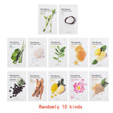 Fresh To Go Mask Sheets MISSHA plant Face Mask 10pcs Skin Care Whitening Moisturizing Facial Mask Korea Cosmetics